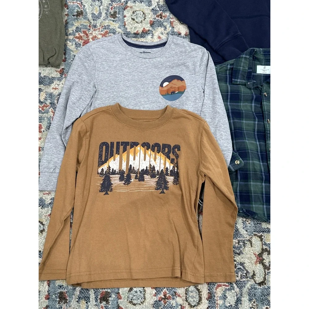 Gap Kickee Pants Tommy Bahama‎ Class Club Boys 7 Long Sleeve Shirt Pant Bundle